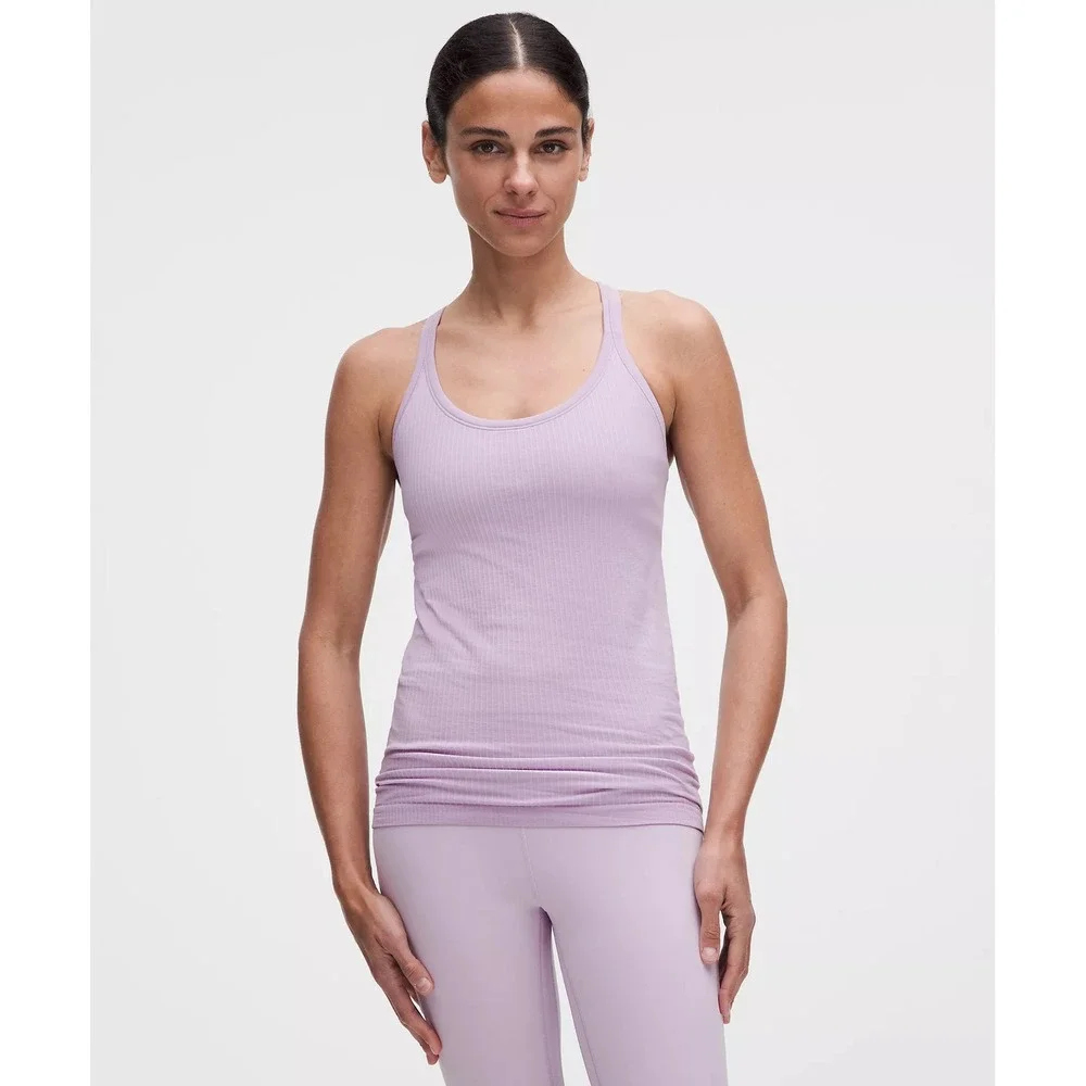 887-Lululemon-Ebb to Street Tank Top-Lilac Play